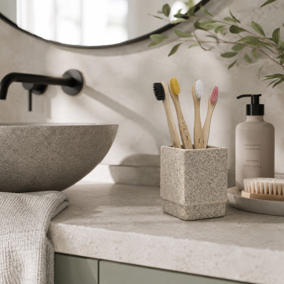 image 1 of Bamboo Toothbrush Pack of 4