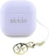 image 3 of Guess Glossy Effect Printed Classic Logo & Charm TWS Earphones Purple - GUTWSXMCCLU