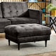 image 3 of Furniturebox Jolene Dark Grey Velvet Footstool