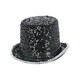 image 2 of Fever Deluxe Sequins Felt Top Hat - Black - One Size
