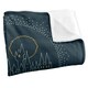 image 2 of Harry Potter I´d Ratyer Stay At Hogwarts Christmas Blanket - Multicoloured - One Size