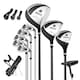 image 1 of COSTWAY Men's Complete Golf Clubs Package Set 10 Pieces Black