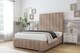 image 2 of Sloomy Langston Mink Naples Deep-Sided Bed Frame With 50" Upholstered Headboard 2'6 Small Single
