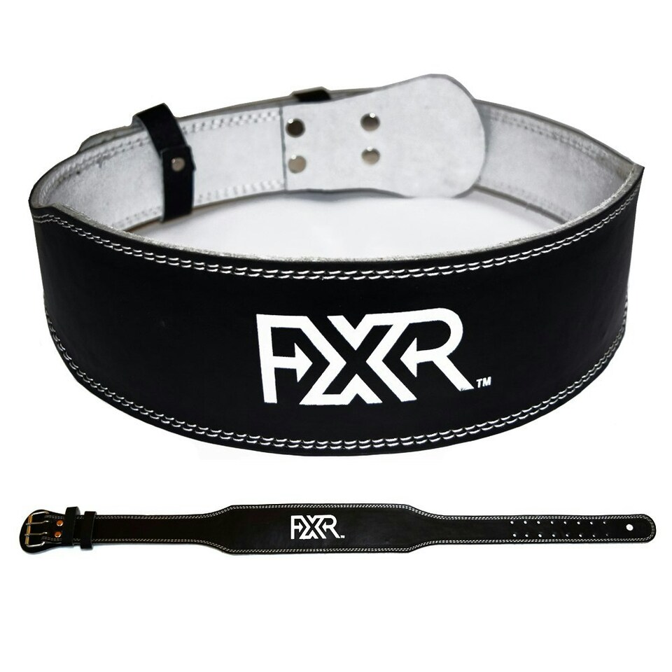 Black Leather Weightlifting Belt - Medium | Black
