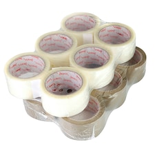Essentials Parcel Packing Tape - Clear - One size