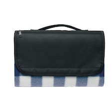 MidOcean Caly Fleece Gingham Check Picnic Blanket - Blue - One Size | Blue | One Size
