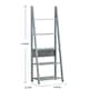 image 5 of Riva Ladder Bookcase  5 Tier Light Grey
