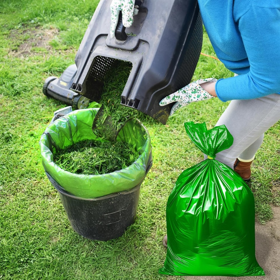 image 1 of Pack Of 50 Bin Liners Garden Rubbish Versatile Heavy Duty Refuse Sacks