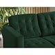 image 3 of Furniturebox Jolene 2 Seater Emerald Green Velvet Sofa