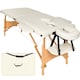 image 1 of Massage Table Freddi - 2-zone bed, foldable, with carry bag, head and armrests | Cream | beige | 1