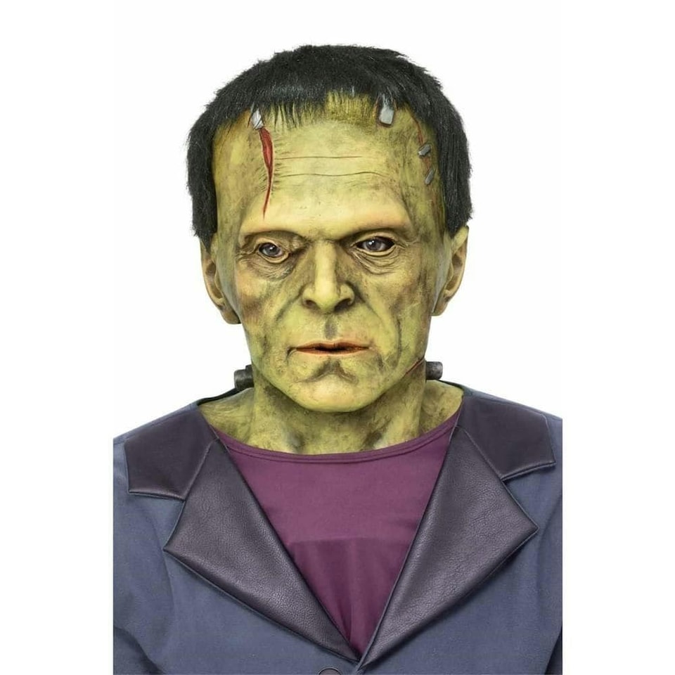 image 1 of Universal Monsters Unisex Adult Frankenstein Latex Mask - Green - One Size | Multi | One Size