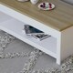 image 5 of Vida Designs Arlington Sliding Top Coffee Table Shaker Side Living Room Table, White & Oak
