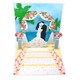 image 2 of Bride and Groom Under Floral Archway 3D Pop Up Wedding Card
