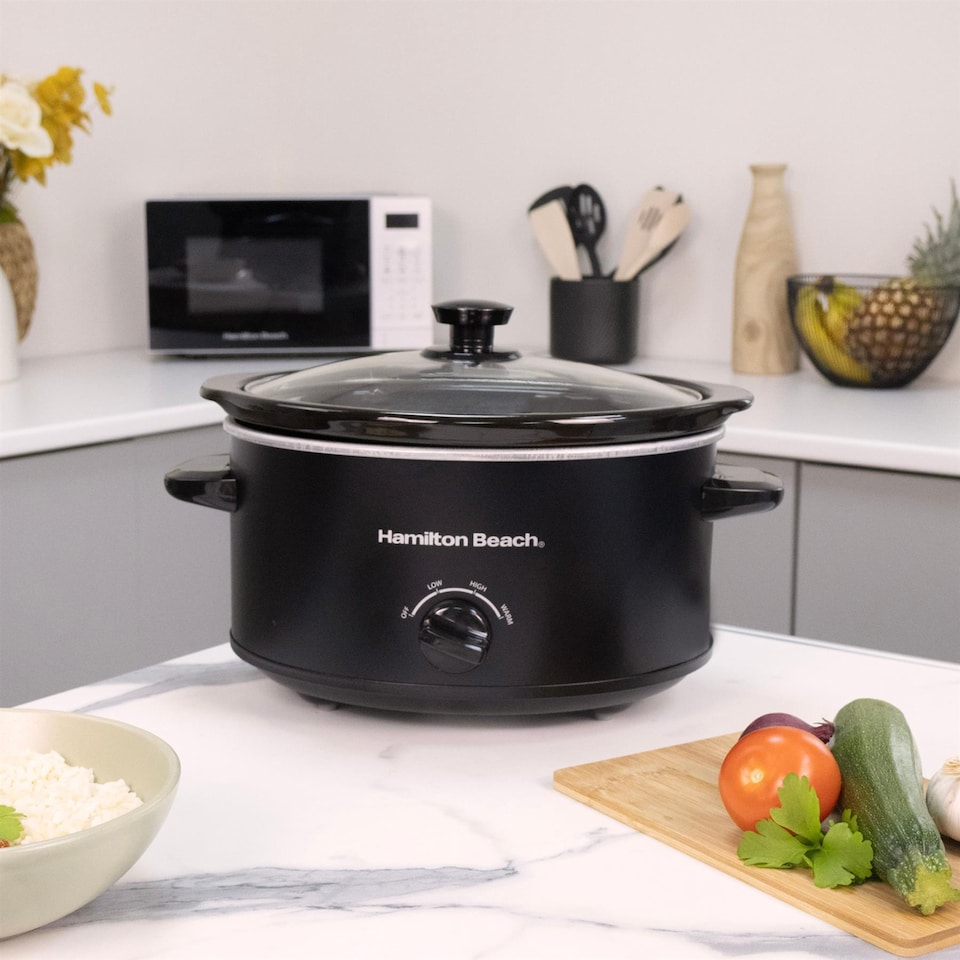 image 1 of Hamilton Beach 'The Comfort Cook' 3.5L Black Slow Cooker