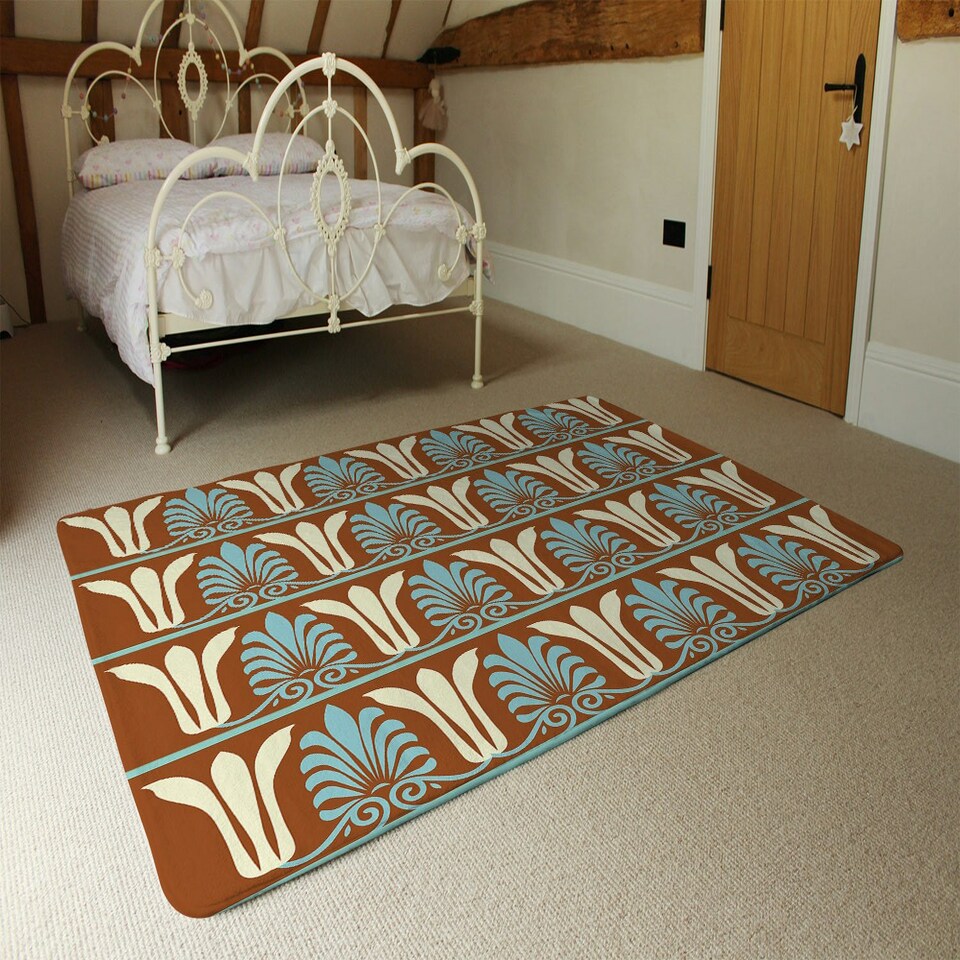 image 1 of Egyptian Flower Ornament Pattern (Rug) Multi | Medium: 80x150cm