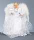 image 2 of 30cm White & Silver Christmas Tree Top Fairy Angel House Decoration Ornament