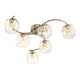 image 4 of Kaitlin 6-Light Antique Brass Semi-Flush Ceiling Light