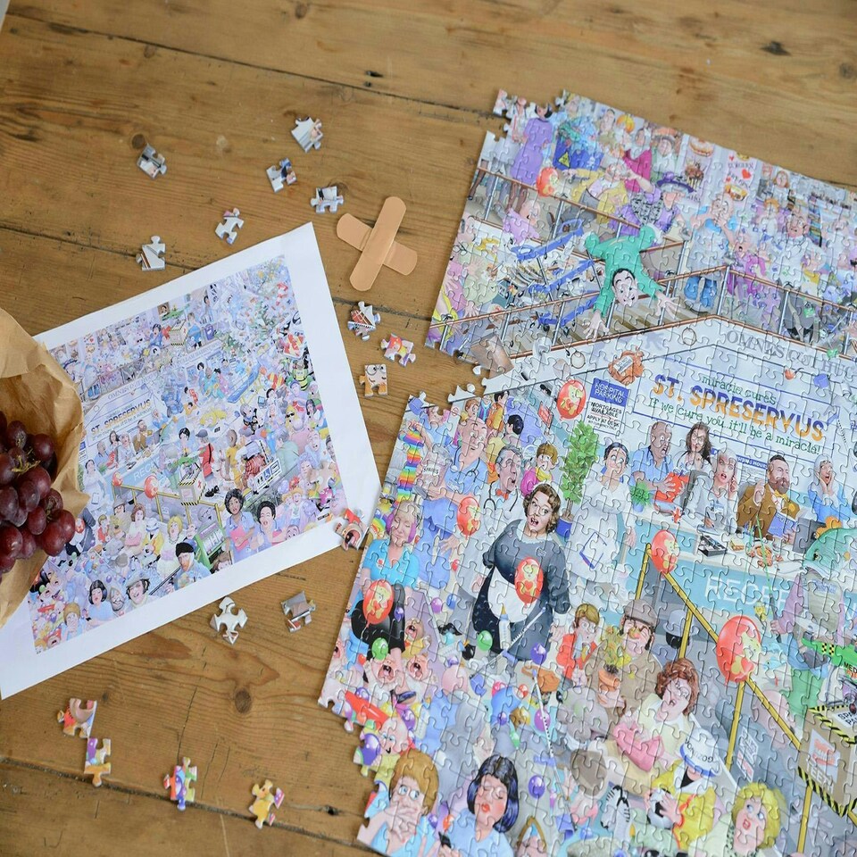 image 1 of Mike Jupp I Love Healthcare 1000 Piece Jigsaw Puzzle