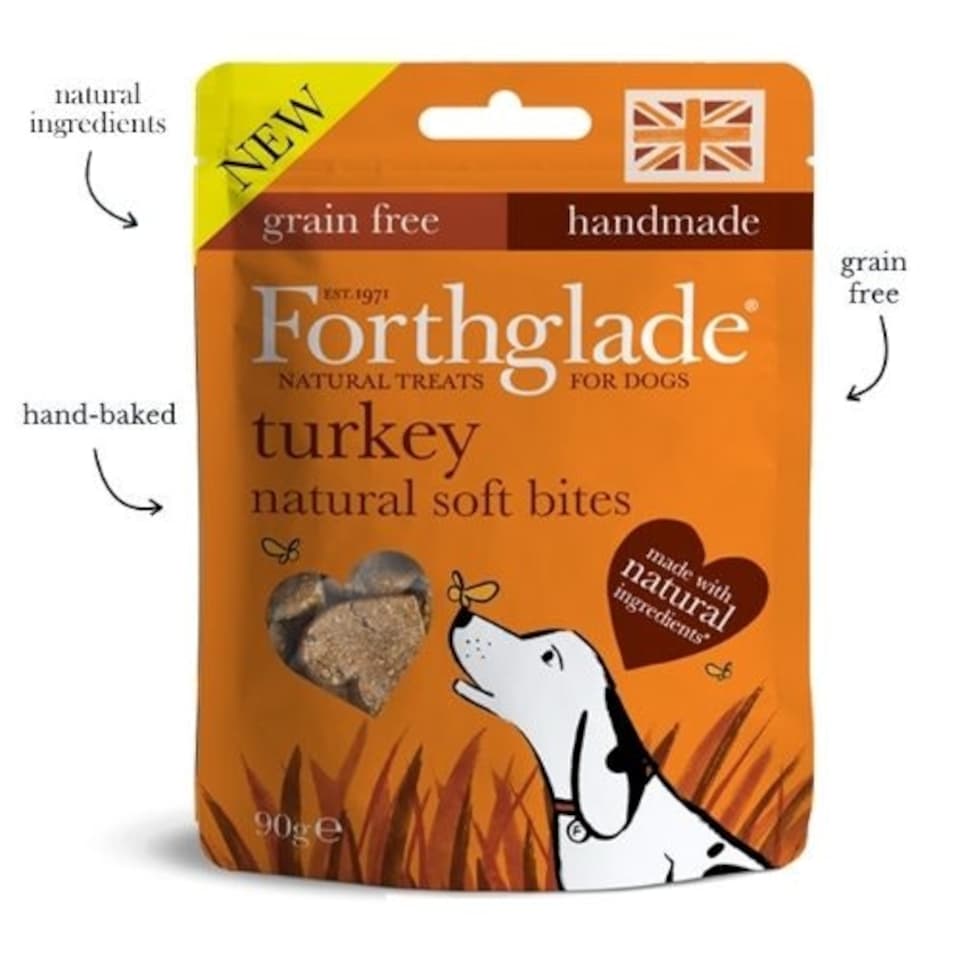 Forthglade Soft Bites Turkey Dog Treats (8x90g)