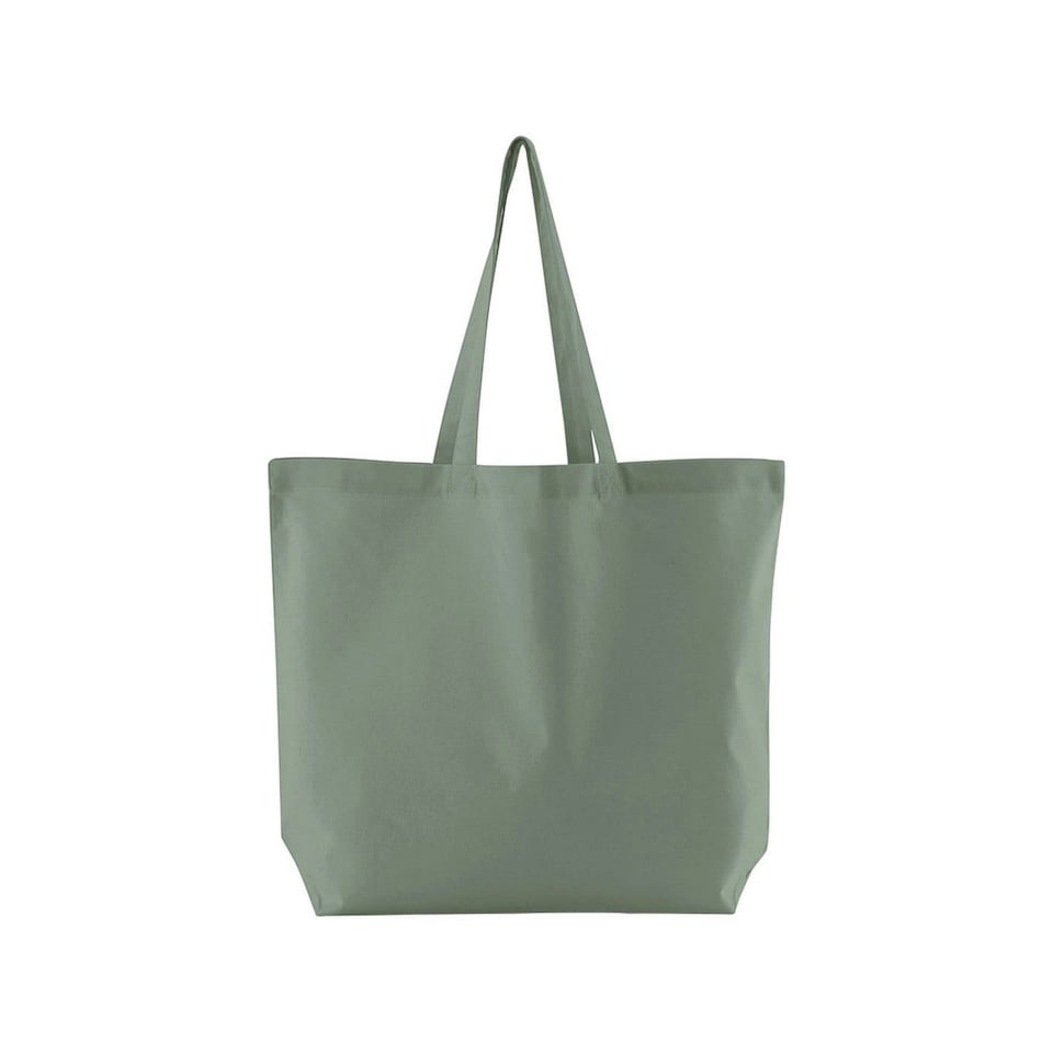 Westford Mill Bag For Life Maxi Organic Cotton Tote Bag - Dusty Green - One Size | Green