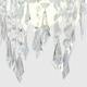 image 2 of ValueLights Clear Acrylic Droplets Silver Ceiling Pendant Shade