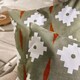 image 3 of OHS 2 x Geo Print Garden Cushion Covers Outdoor Water Resistant | Green | Olive