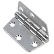 image 2 of Polished Butterfly Door Hinge 2 PackStainless Steel 75mm x 73mm 316 Marine Cabin Silver