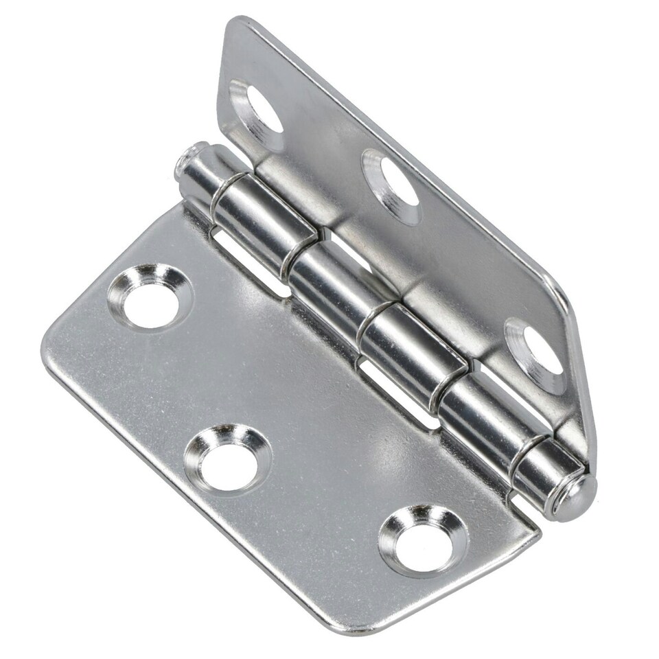 image 1 of Polished Butterfly Door Hinge 2 PackStainless Steel 75mm x 73mm 316 Marine Cabin Silver
