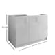 image 4 of JD Greta Kitchen Base Sink Unit 1200mm Cabinet With Doors 120cm - Grey Matt