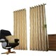 image 3 of Omega Lined Eyelet Curtains - Ochre -229cm x 274cm