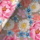 image 3 of Flowers on Neutral Gift Wrapping Paper Roll 3m