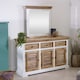 image 5 of Alfie Framed Mirror with Shelf - Mango Wood - L80 x W73 x H16 cm