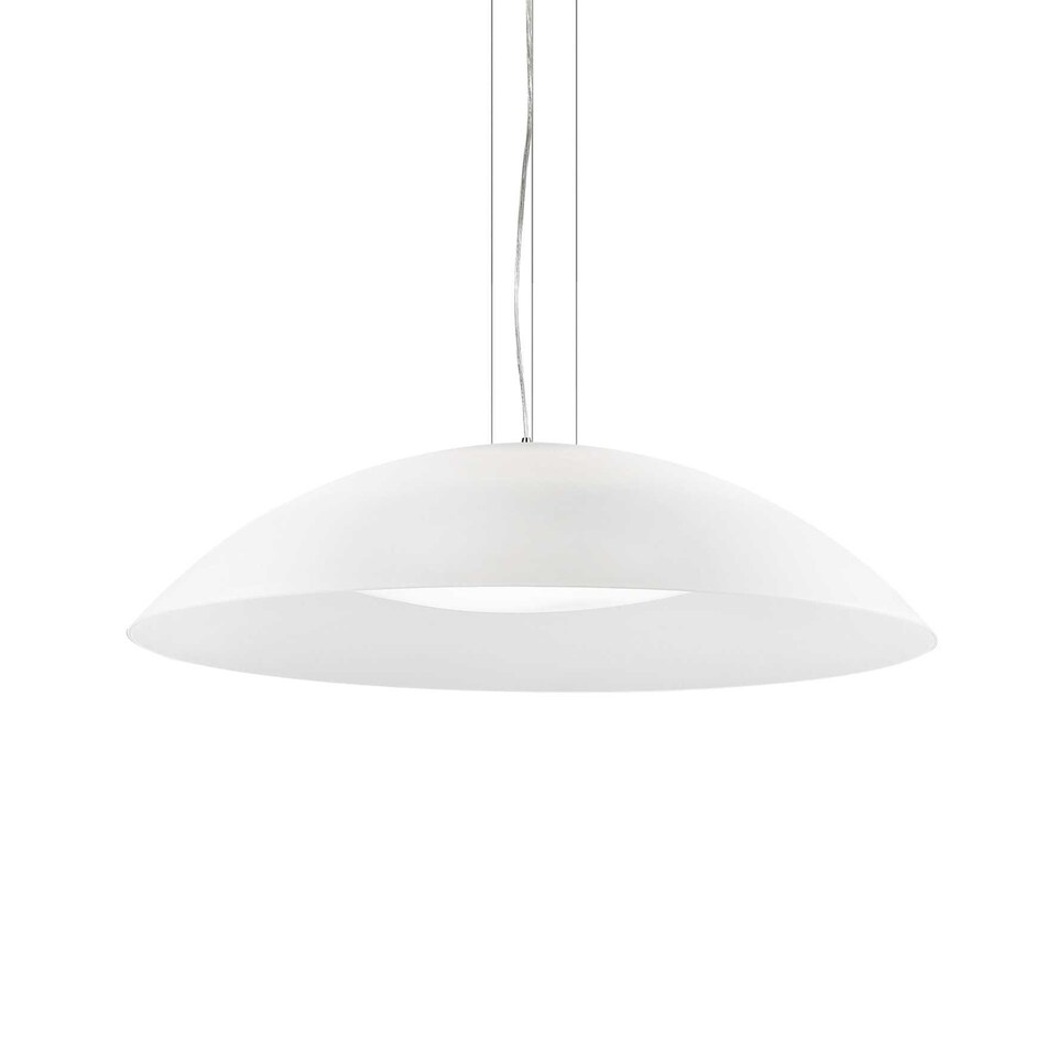 image 1 of Lena 3 Light Large Dome Ceiling Pendant White, E27