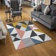 image 2 of Coloured Geometric Pattern (Rug) Multi | Medium: 80x150cm