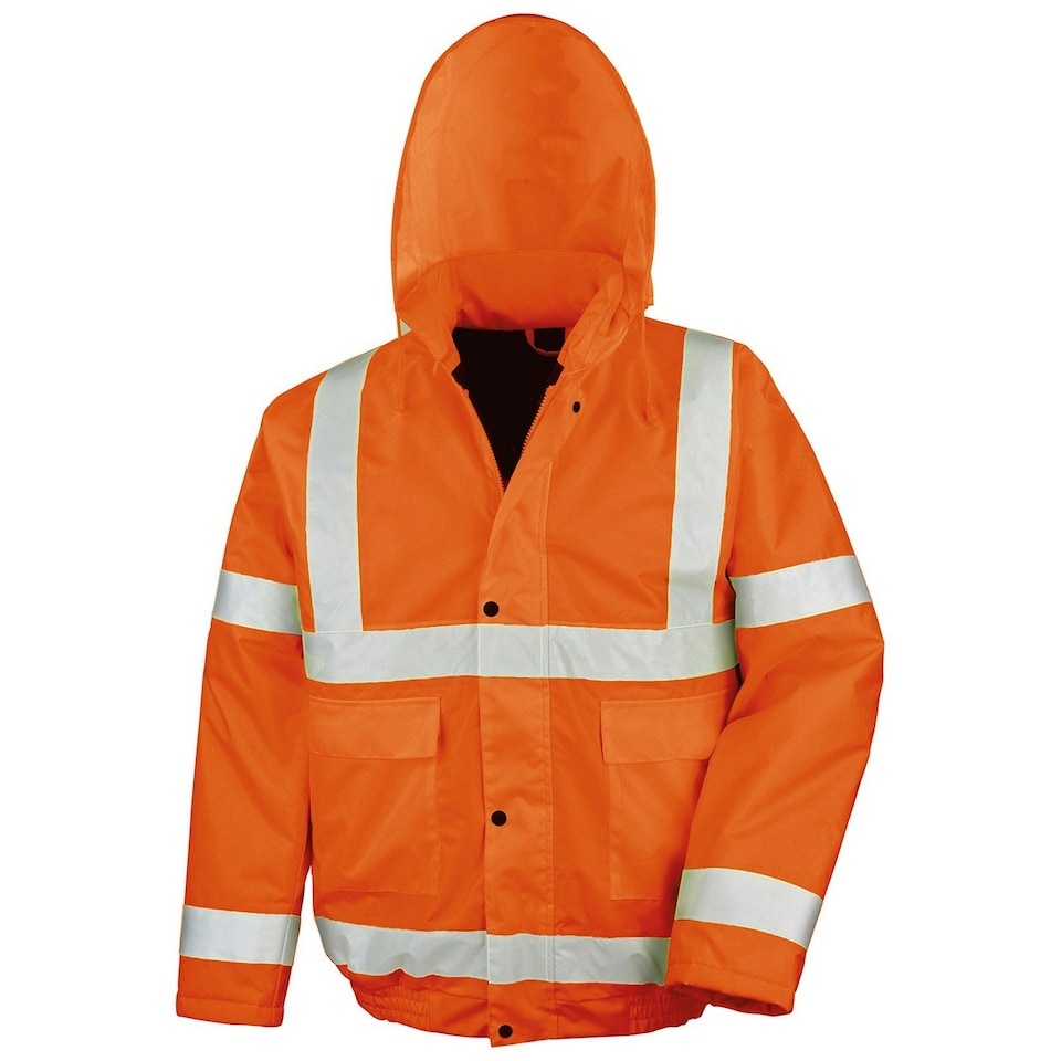 image 1 of Result Core Mens Core Hi-Vis Safety Blouson Jacket - Orange - 4XL