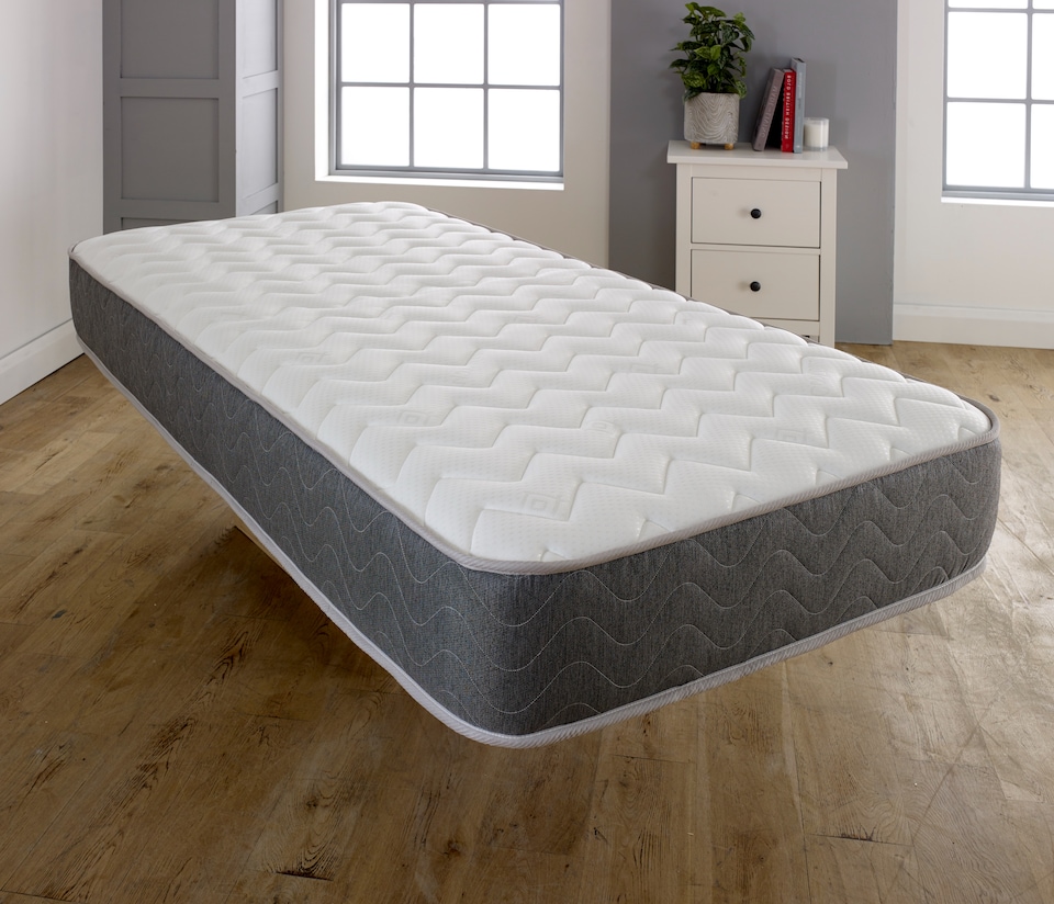 image 1 of WaveFlex Hybrid Mattress - 18cm Deep Breathable Cooltouch+ Sleep Surface | Grey | Double