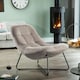 image 2 of Merced Fabric Accent Chair - Light Grey