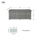 image 5 of Direct Wicker 495L Outdoor Garden Rattan Storage Box, Medium Deck Storage Box for Patio, Yard | Grey