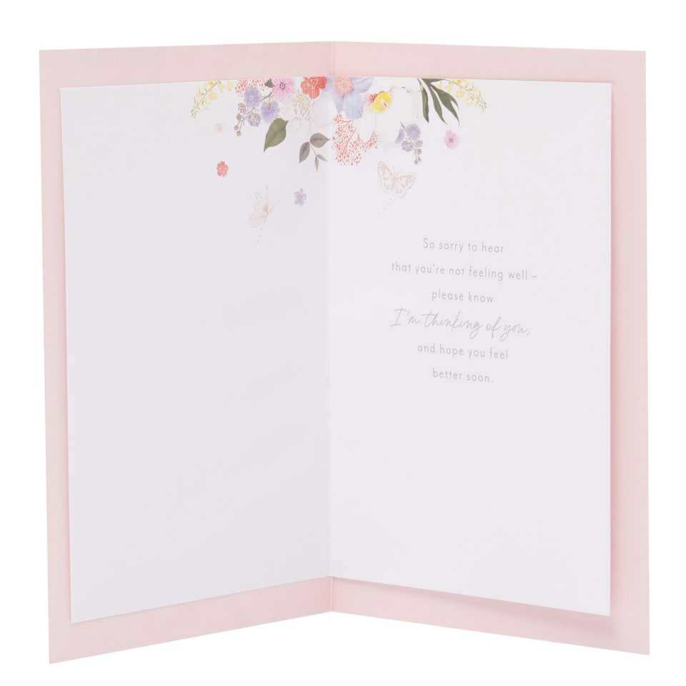 image 1 of Get Well Card - Floral