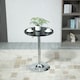 image 6 of HOMCOM Round Height Adjustable Bar Table Counter Pub Desk Metal Base Black