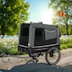 image 9 of Dog Bike Trailer - multifunctional, foldable, including reflectors, leash and flag - Grey