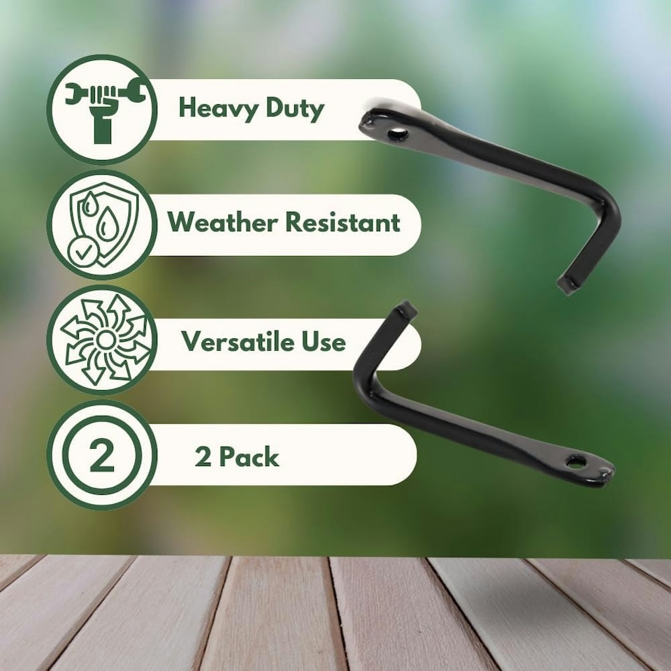 image 1 of Marco Paul Pack of 2 Heavy Duty Garden Hooks