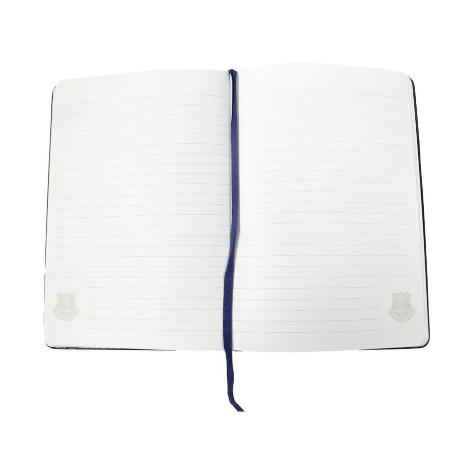 image 1 of Everton FC Premium Crest A5 Notebook - Black/Blue - One Size