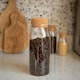 image 5 of Argon Tableware Glass Storage Bottles with Cork Lids - 720ml - Pack of 3