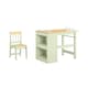 image 1 of SoBuy Kids Desk and Chair Set with 2 Shelves & Paper Roll Holder, Green, 31.4x19.6x25.9 in, 15.3 kg - KMB60-GR