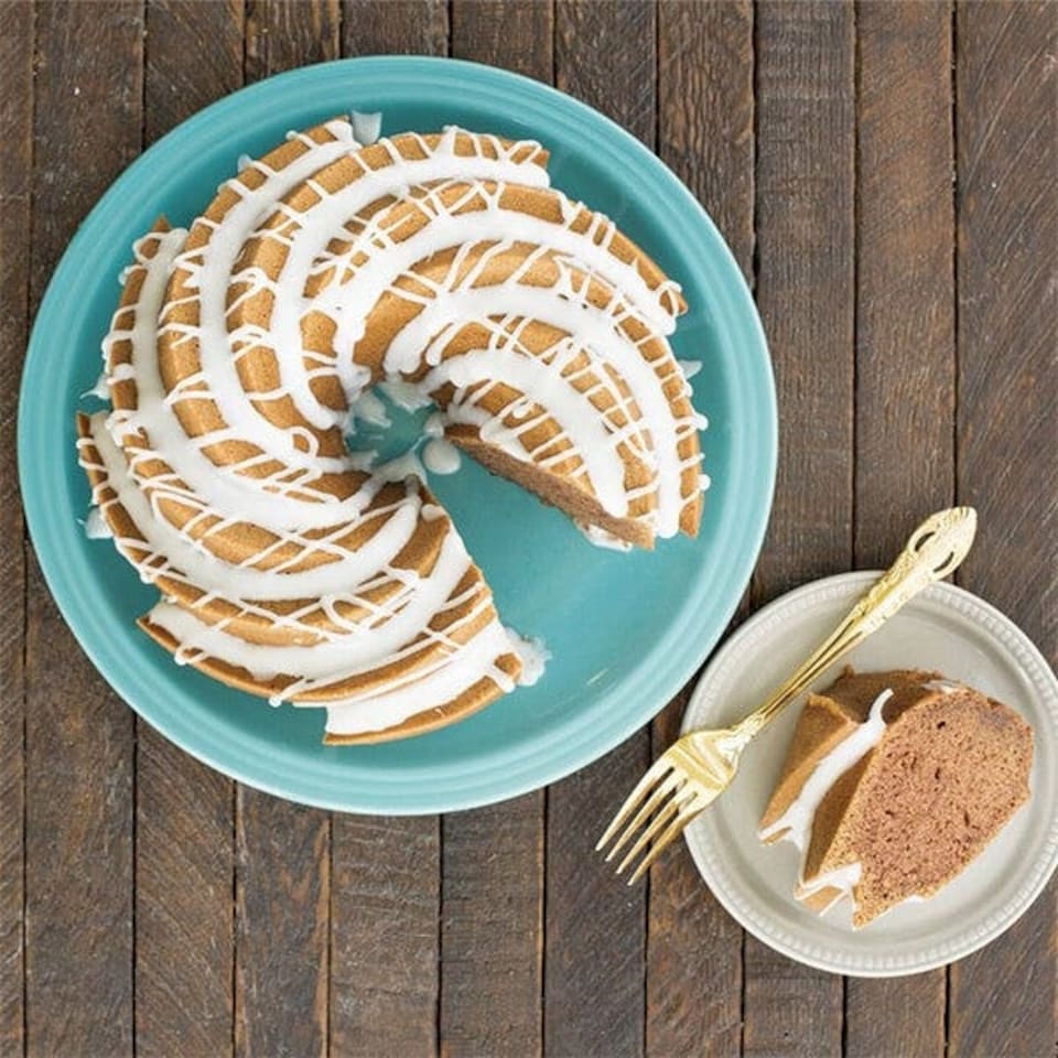 image 1 of Nordic Ware Heritage Bundt Pan Gold