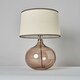 image 4 of BHS Petrice Large Smoked Brown Glass Table Lamp