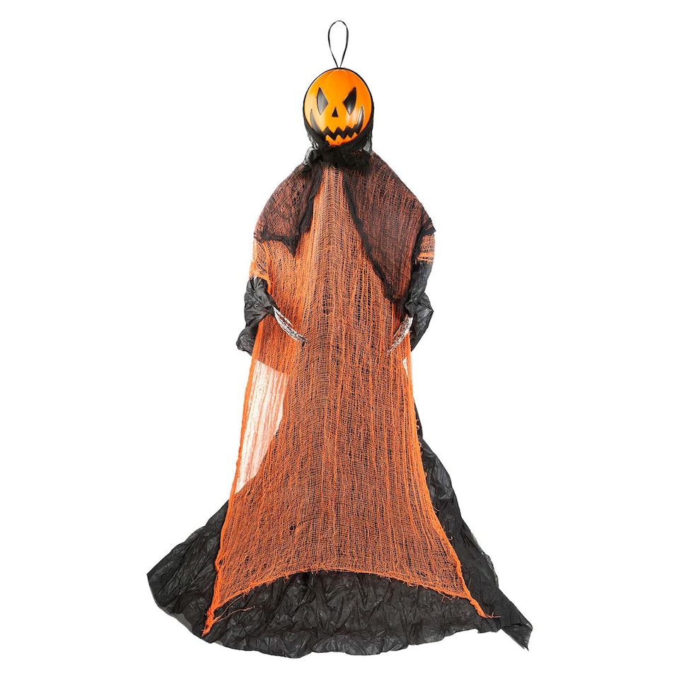 image 1 of PMS 7ft Hanging Skeleton Decoration for Halloween Party, White