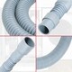 image 9 of SPARES2GO Drain Hose Extension Kit 2m Washing Machine Dishwasher Waste Water Outlet Pipe (19mm / 28mm Ends)
