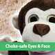 image 10 of Monkey 24cm Hand Puppet Wild Animal Plush Toy With Sparkle Eyes
